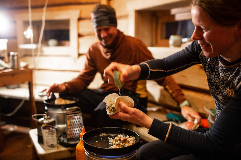 Outdoor cooking in Vålådalen