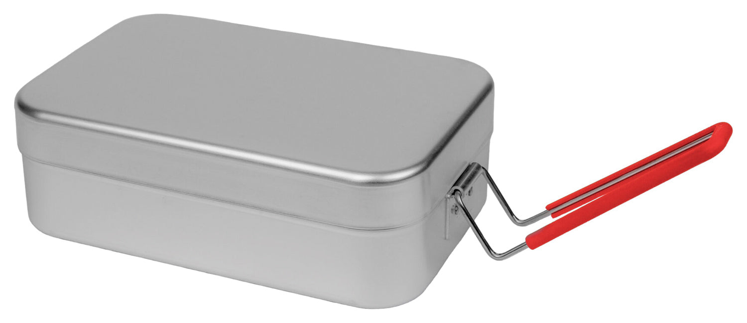 MESS TIN LARGE RED HANDLE