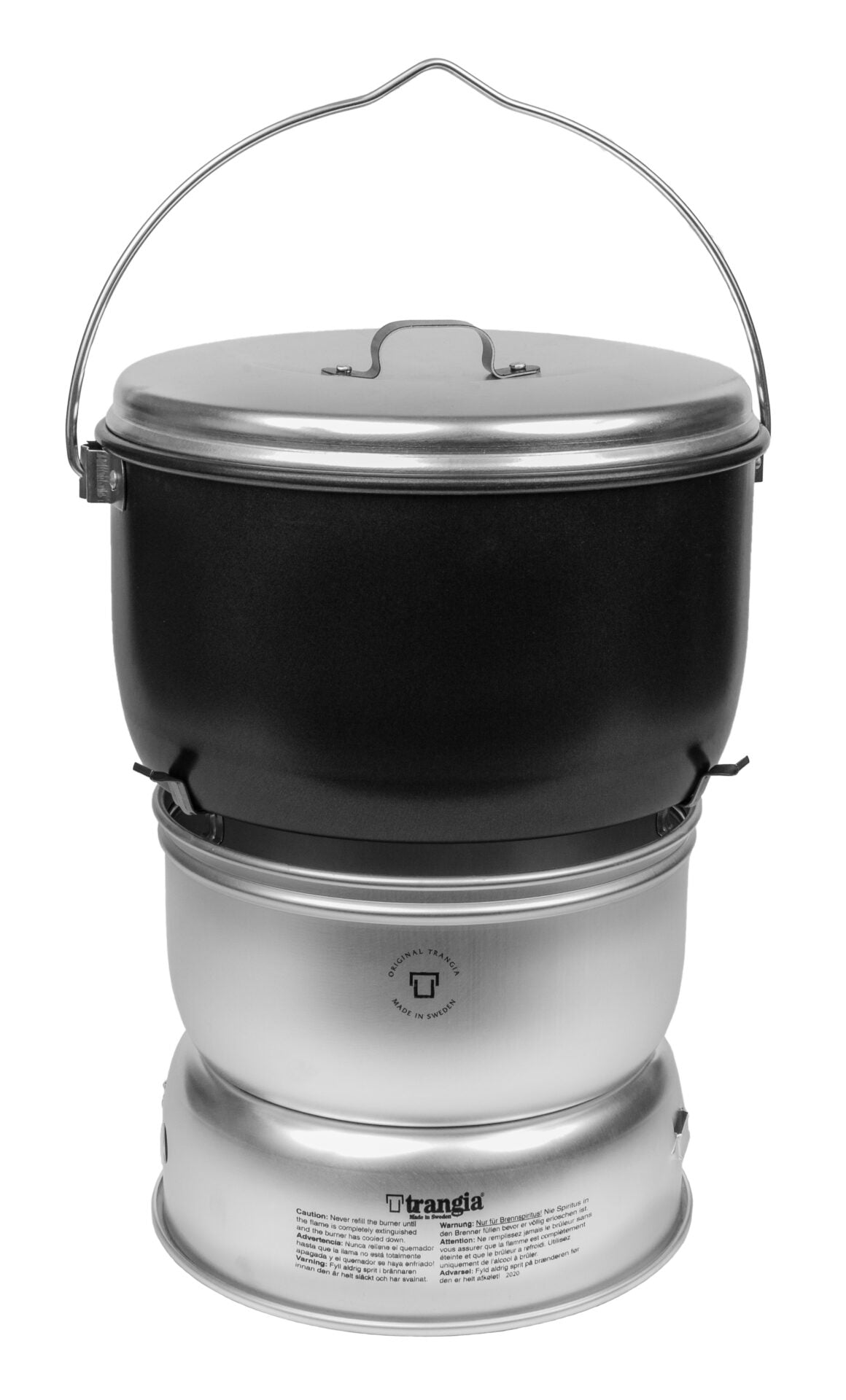 BILLY POT 4.5L BLK W/ LID NS